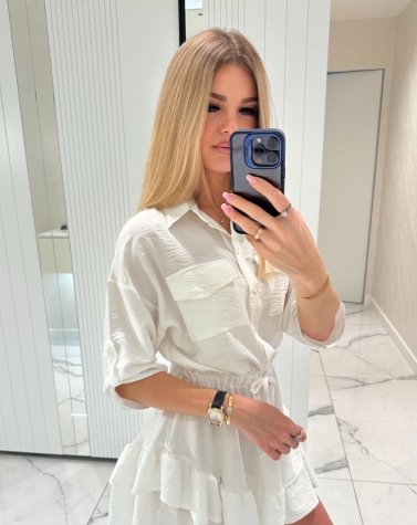 Ніжна сукня з льону Бохо молочна 8115