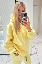 Теплий оверсайз костюм на флісі 6087