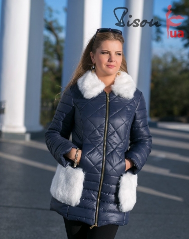 Куртка зимняя синяя  5046