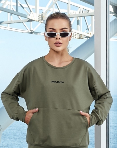 Спортивный костюм цвета хаки 5090