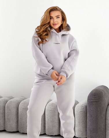 Теплий костюм на флісі size+  6058